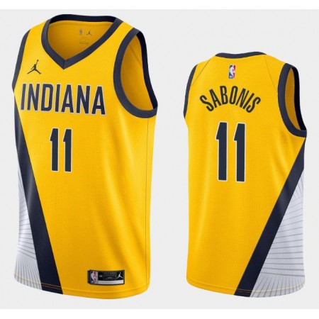 Herren NBA Indiana Pacers Trikot Domantas Sabonis 11 Jordan Brand 2020-2021 Statement Edition Swingman